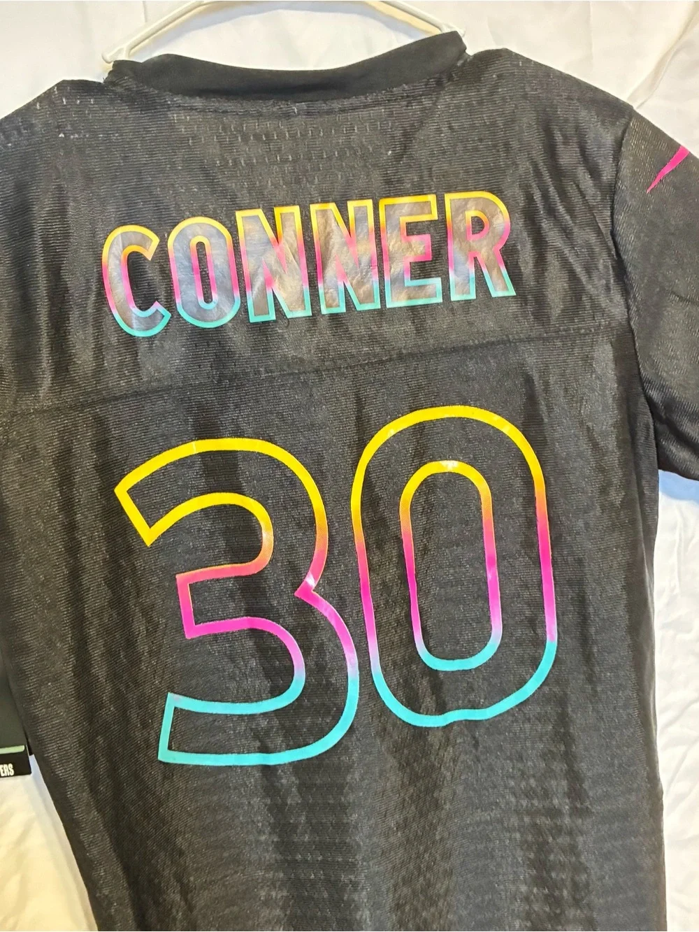 Nike Kids Black Jersey with Neon Gradient 30